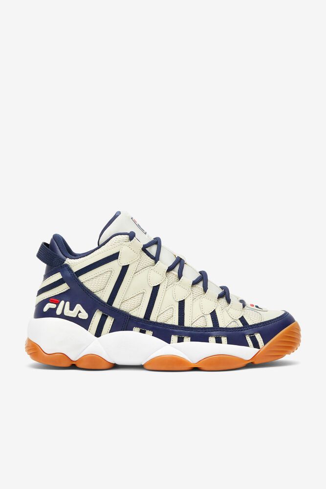 Fila Stackhouse Spaghetti Trainers White - Mens - 75083ZGWQ